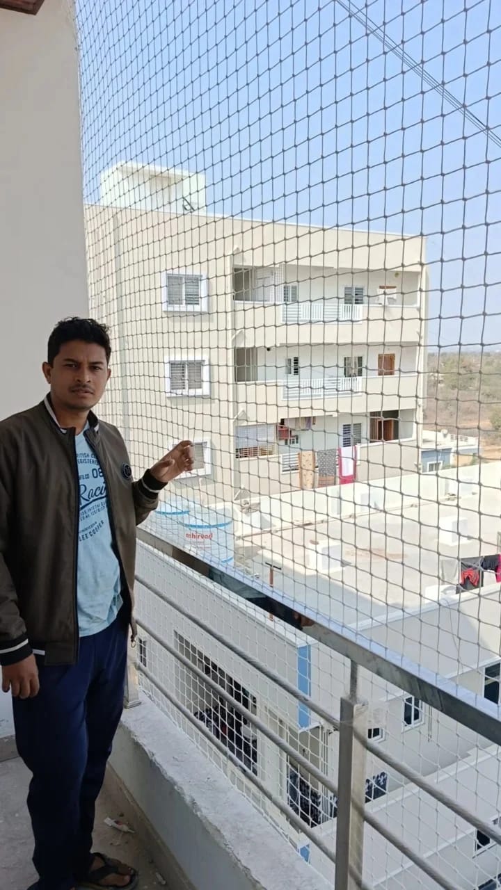 Balcony Safety Nets Installation